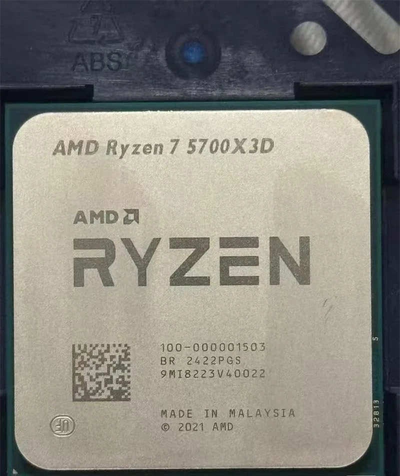 AMD Ryzen 7 5700X3D Desktop AM4 CPU Processor 3 0GHz 8 Core 16 Thrs R7 5700X
