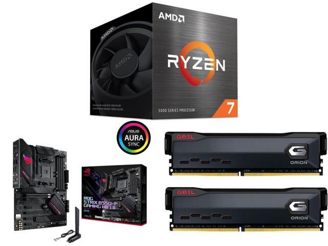 AMD Ryzen 7 5700   Ryzen 7 5000 Series 8 Core 3 7 GHz Socket AM4 65W None Integrated Graphics Desktop CPU Processor   100 100000743SBX Asus ROG Strix B550 F Gaming WiFi II AMD AM4  3rd Gen Ryzen  ATX Gaming Motherboard  PCIe 4 0 WiFi 6E  2 