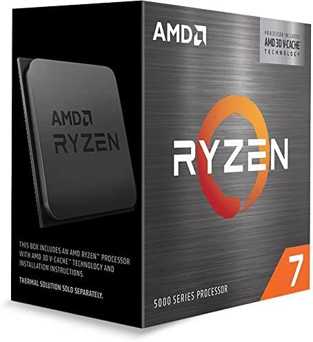AMD Ryzen 7 5800X3D 8 core  16 Thread Desktop Processor with AMD 3D V Cache Technology