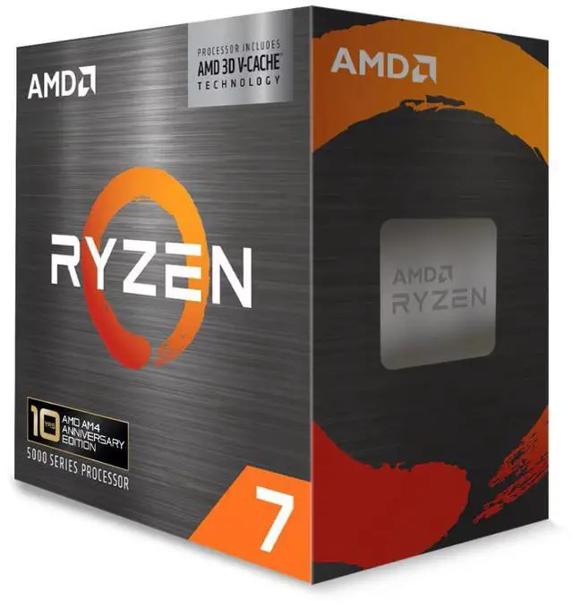 AMD Ryzen 7 5800X3D 10th Anniversary Edition   Ryzen 7 5000 Series Vermeer  Zen 3  8 Core 3 4 GHz Socket AM4 105W Desktop CPU Processor   100 100000651POF