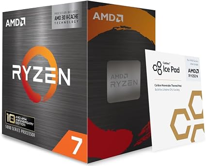 AMD Ryzen 7 5800X3D procesador de escritorio de 8 núcleos y 16 hilos con tecnología AMD 3D V-Cache