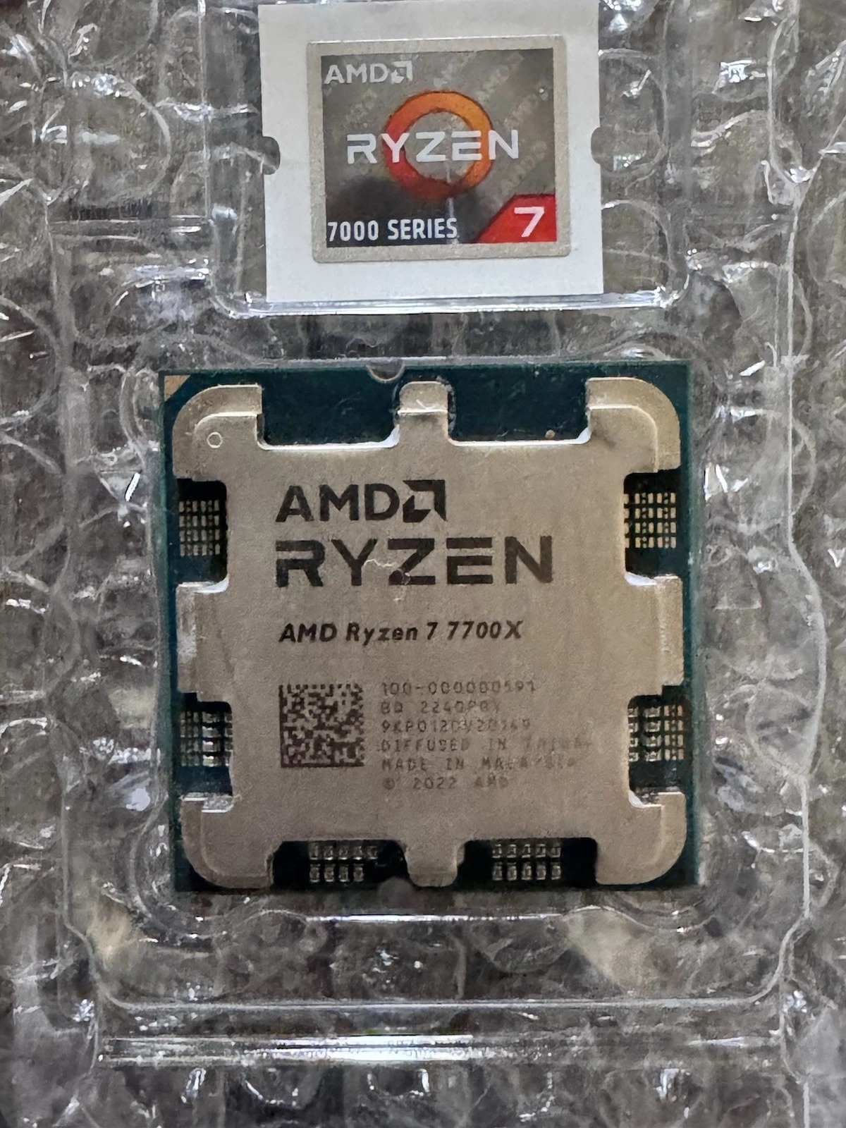 AMD Ryzen 7 7700x Processor  LGA 1718/Socket AM5  Tray Processor