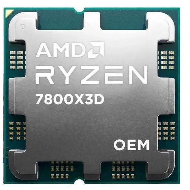 AMD Ryzen 7 7800X3D   Ryzen 7 7000 Series Zen 4 8 Core 4 2 GHz   Socket AM5 120W   AMD Radeon Graphics Desktop Processor   100 00000910  OEM Processor Without Cooler  NO RETAIL BOX