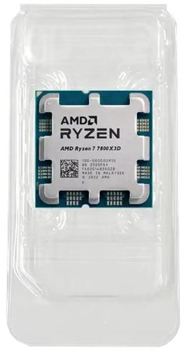 AMD Ryzen 7 7800X3D   Ryzen 7 7000 Series Zen 4 8 Core 4 2 GHz   Socket AM5 120W   AMD Radeon Graphics Desktop Processor   100 00000910  OEM Processor Without Cooler  NO RETAIL BOX