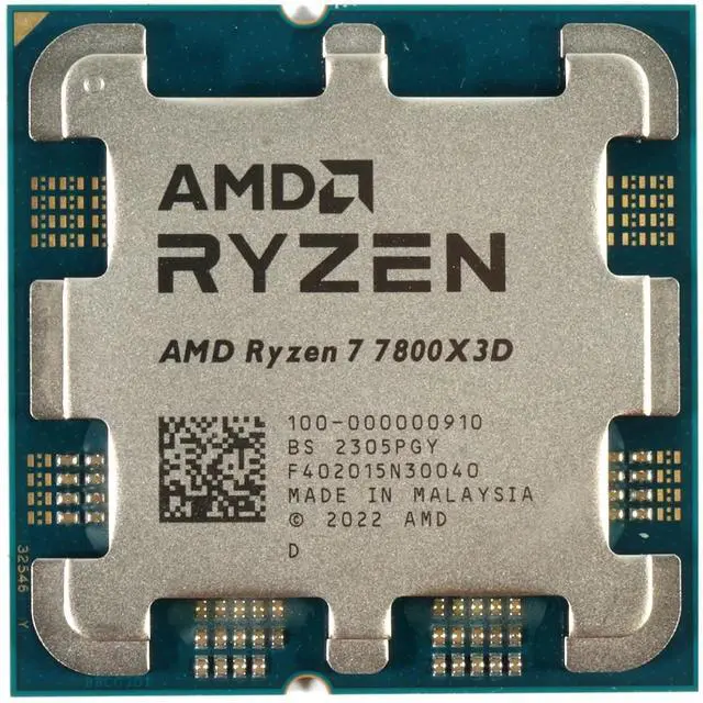 AMD Ryzen 7 7800X3D   Ryzen 7 7000 Series Zen 4 8 Core 4 2 GHz   Socket AM5 120W   AMD Radeon Graphics Desktop Processor   100 00000910  OEM Processor Without Cooler  NO RETAIL BOX