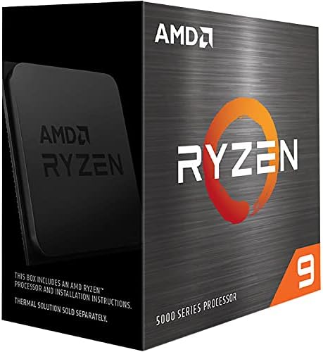 AMD Ryzen 9 5900X 12 Cores  24 Threads 3 7GHz 64MB Unlocked Desktop Gaming Processor   7nm  5th Gen  4 8GHz Max Boost Clock CPU   100 100000061WOF   BROAGE HDMI Cable   1 Pack