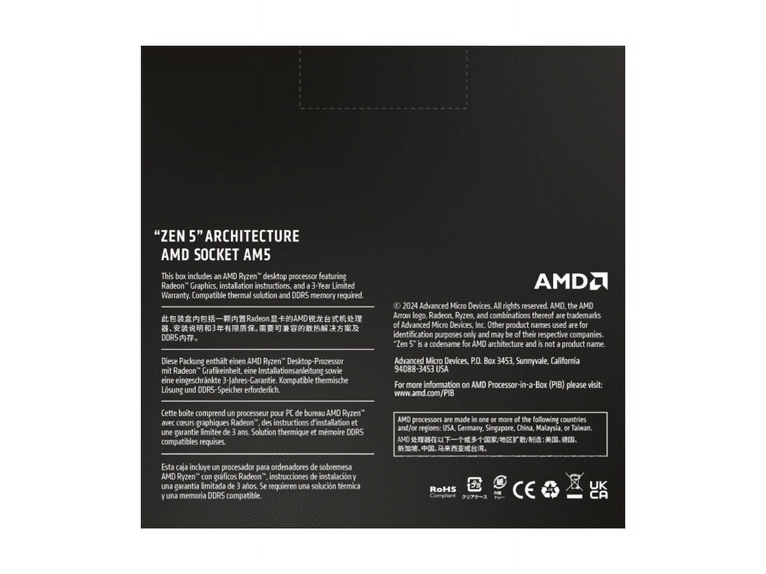 AMD Ryzen 9 9900X   Ryzen 9 9000 Series Granite Ridge  Zen 5  12 Core 4 4 GHz   Socket AM5 120W   Radeon Graphics Processor   100 100000662WOF