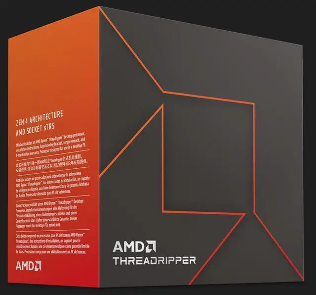 AMD Ryzen Threadripper 7970X 350W SP6   Zen 4 32 Core/64 Threads  100 100001351WOF