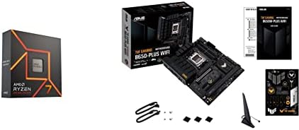 AMD Ryzen  7 7700X 8 Core  16 Thread Unlocked Desktop Processor ASUS TUF Gaming B650 PLUS WiFi Socket AM5 LGA 1718 Ryzen 7000 ATX Gaming Motherboard 14Power Stages  PCIe  5 0 M 2 Support DDR5 Memory 