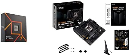 AMD Ryzen  7 7700X 8 Core  16 Thread Unlocked Desktop Processor ASUS TUF Gaming B650 PLUS WiFi Socket AM5 LGA 1718 Ryzen 7000 ATX Gaming Motherboard 14Power Stages  PCIe  5 0 M 2 Support DDR5 Memory 