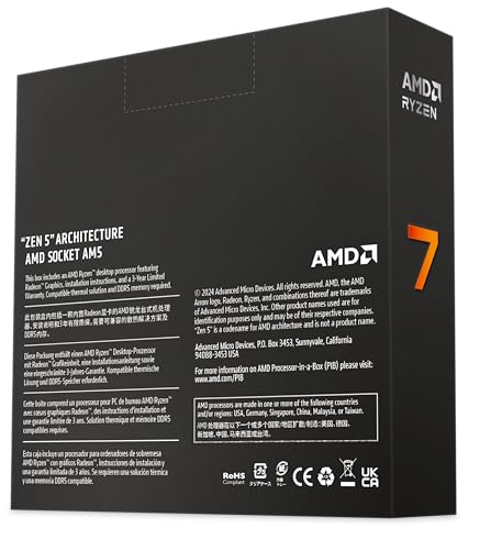 AMD Ryzen 7 9700X 8 Core 16 Thread Unlocked Desktop Processor