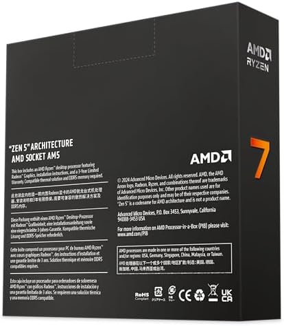 AMD Ryzen  7 9700X 8 Core  16 Thread Unlocked Desktop Processor