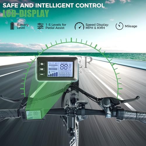 ANCHEER Electric Bike for Adults   Peak 750W Motor  Electric Mountain Bike  26 Sunshine Ebike  55 Miles 20 22MPH Electric Bicycle with 48V/374Wh Battery  7/21Speed  UL2849 Compliant