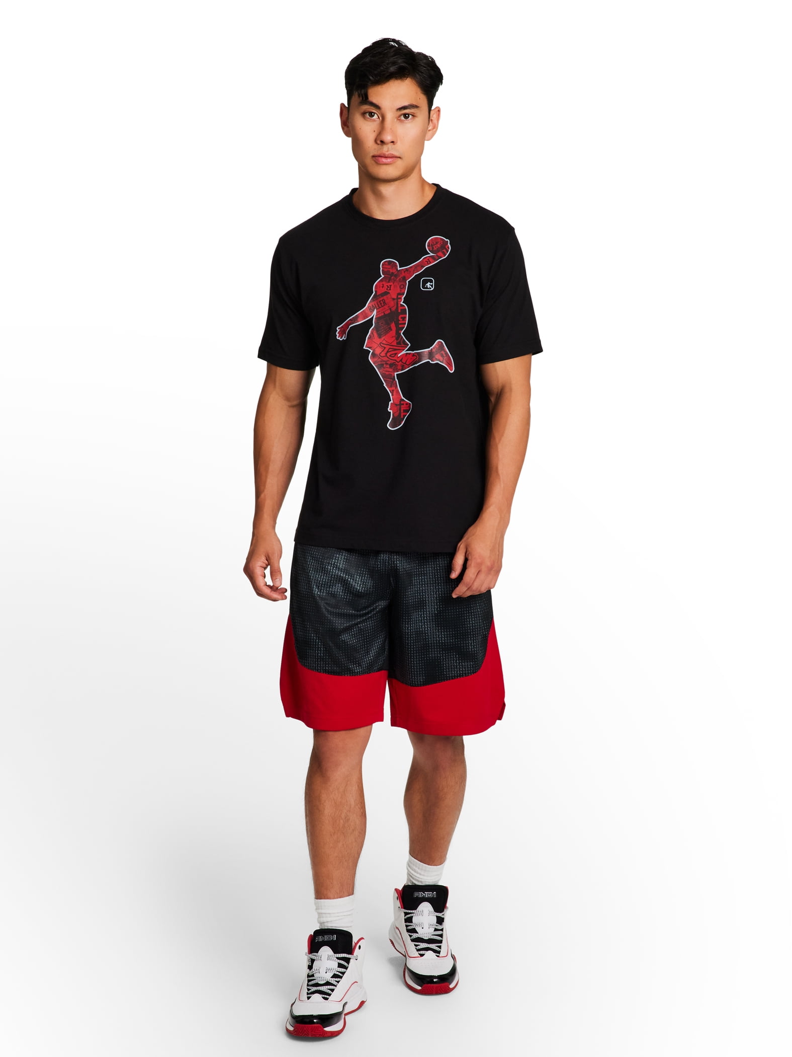 talla XL - AND1 Men s and Big Men s Active Dribbling Short  10" Inseam  up to Size 5XL