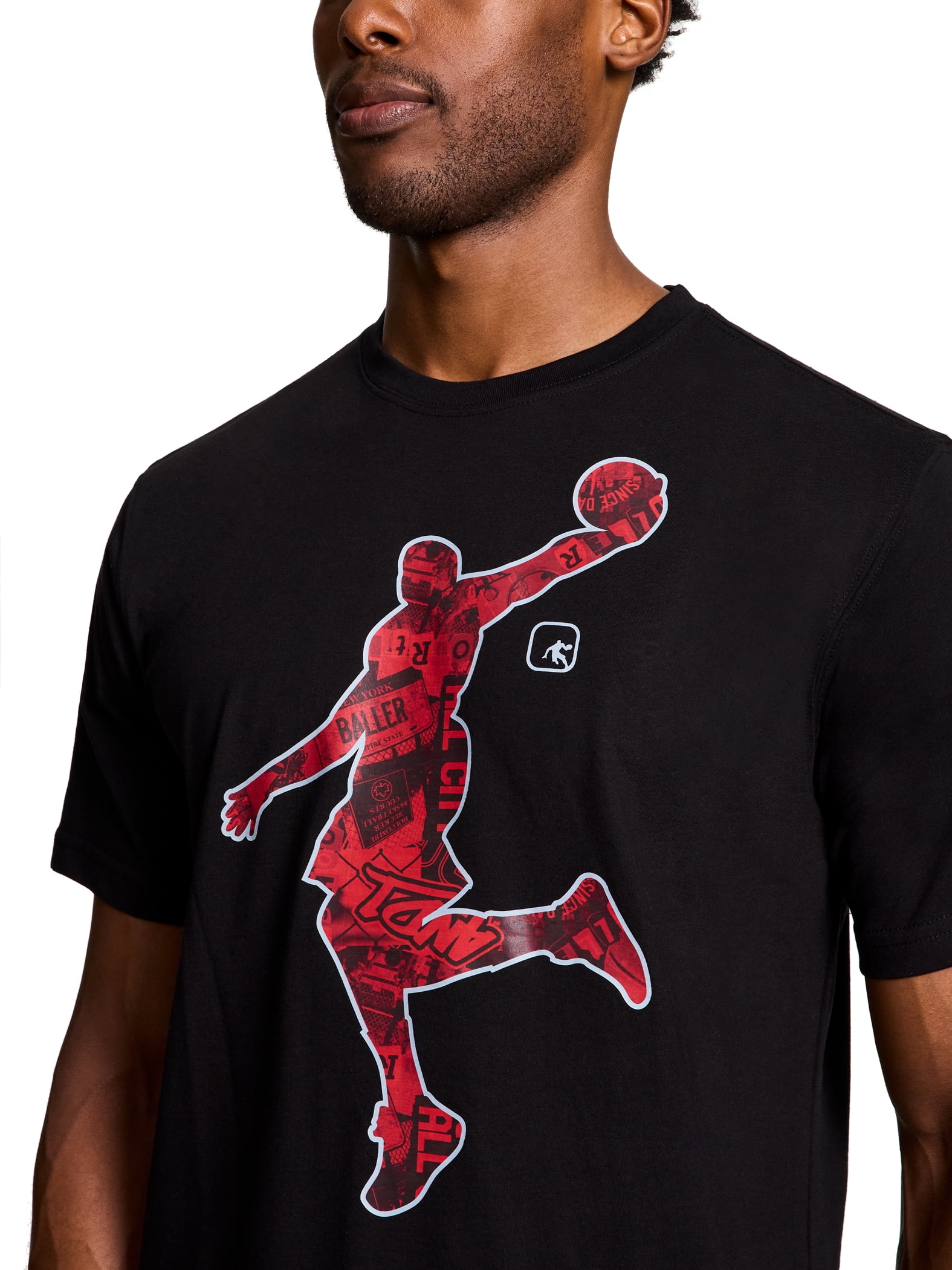 AND1 Men s and Big Men s Player Playground Graphic T Shirt  up to Size 3XL