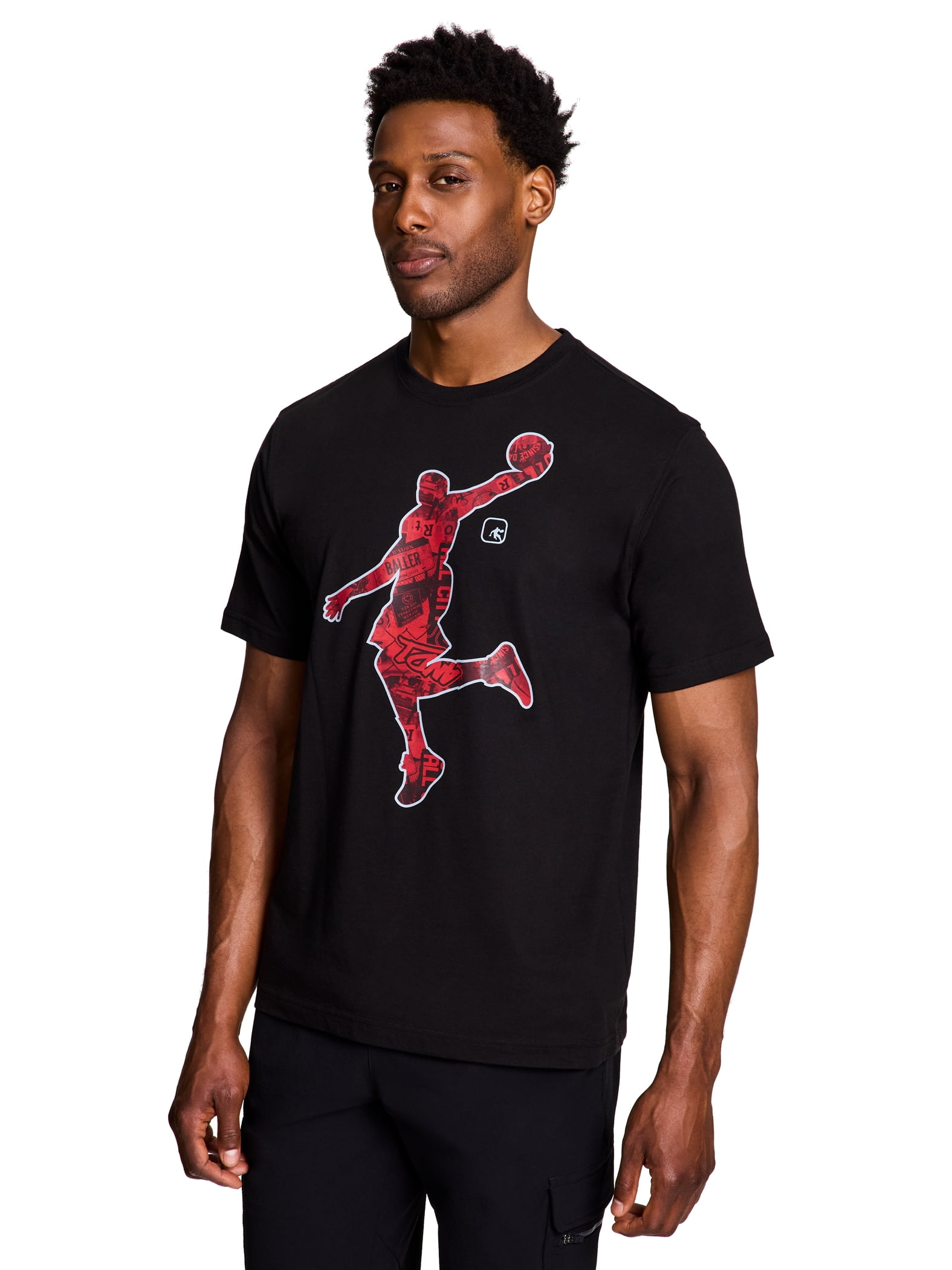 AND1 Men s and Big Men s Player Playground Graphic T Shirt  up to Size 3XL