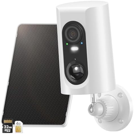 ANRAN 2K Solar Security Cameras Wireless Outdoor  2 4Ghz WiFi Surveillance Outdoor Camera for Home Security with Embedded Solar Panel  Color Night Vision  2 Way Talk  IP67 Waterproof  Work with Alexa