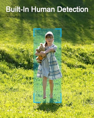 ANRAN 2K Solar Security Cameras Wireless Outdoor  2 4Ghz WiFi Surveillance Outdoor Camera for Home Security with Embedded Solar Panel  Color Night Vision  2 Way Talk  IP67 Waterproof  Work with Alexa