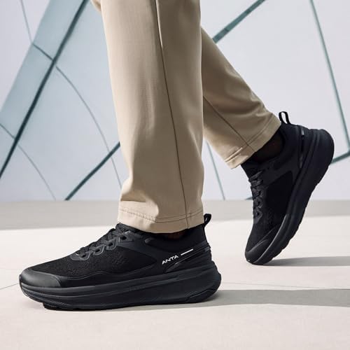 ANTA Mens Ebuffer 9 0 Walking Shoes Sneakers with Cushioned Comfortable & Breathable  High Rebound Midsole for Commuting  Jogging  Urban Walking  Workout