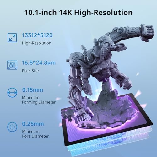 ANYCUBIC 14k Resin 3D Printer Photon Mono M7  150mm/h High Speed Printing  Upgraded COB Source System and Intelligent Detection  8 78x4 96x9 06 inches Printing Size