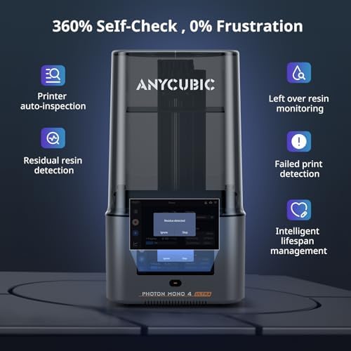 ANYCUBIC 14k Resin 3D Printer Photon Mono M7  150mm/h High Speed Printing  Upgraded COB Source System and Intelligent Detection  8 78x4 96x9 06 inches Printing Size