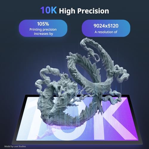 ANYCUBIC 14k Resin 3D Printer Photon Mono M7  150mm/h High Speed Printing  Upgraded COB Source System and Intelligent Detection  8 78x4 96x9 06 inches Printing Size