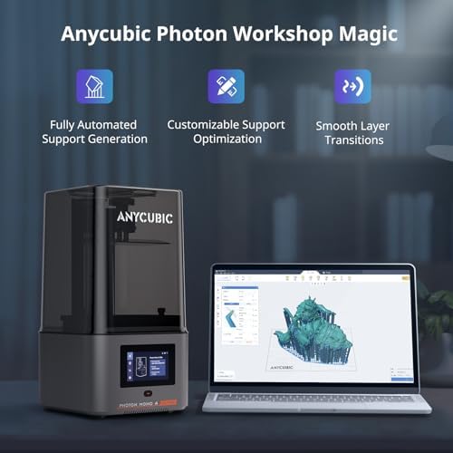 ANYCUBIC 14k Resin 3D Printer Photon Mono M7  150mm/h High Speed Printing  Upgraded COB Source System and Intelligent Detection  8 78x4 96x9 06 inches Printing Size