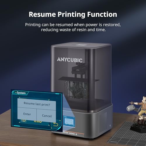 ANYCUBIC 14k Resin 3D Printer Photon Mono M7  150mm/h High Speed Printing  Upgraded COB Source System and Intelligent Detection  8 78x4 96x9 06 inches Printing Size