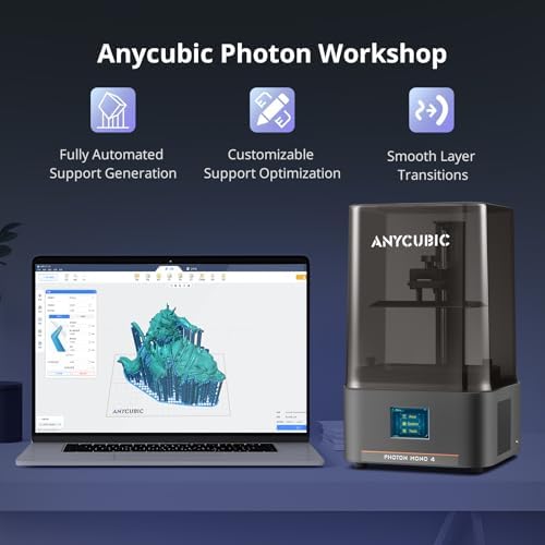 ANYCUBIC 14k Resin 3D Printer Photon Mono M7  150mm/h High Speed Printing  Upgraded COB Source System and Intelligent Detection  8 78x4 96x9 06 inches Printing Size