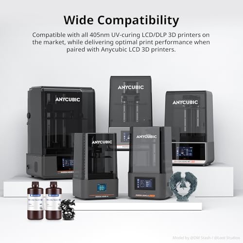 ANYCUBIC 2nd Gen Resin Technology ABS Like Resin 2 0 Bundle  3D Printer Resin with High Toughness  More Precise Details  Wide Compatibility for All LCD Resin 3D Printers  Grey  2kg in Total 
