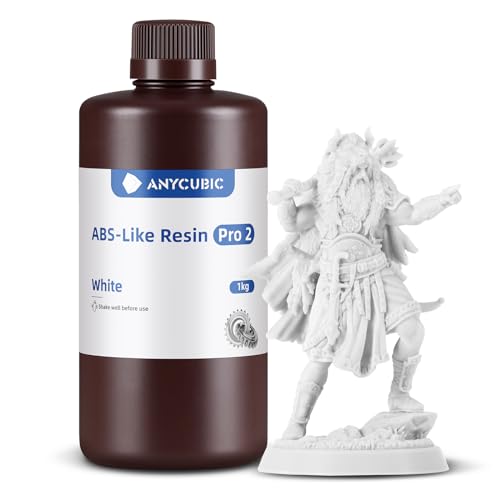 ANYCUBIC 3D Printer Resin Bundle  ABS Like Resin Pro 2 with Enhanced Strength and Toughness  Performance far Superior to ABS Like Resin  Low Odor  Clear Clear  2kg
