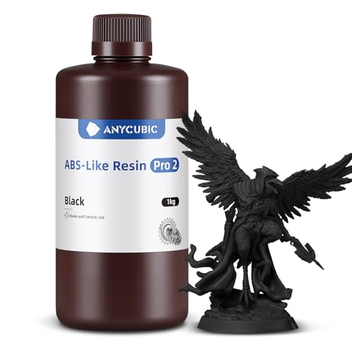 ANYCUBIC 3D Printer Resin Bundle  ABS Like Resin Pro 2 with Enhanced Strength and Toughness  Performance far Superior to ABS Like Resin  Low Odor  Clear Clear  2kg