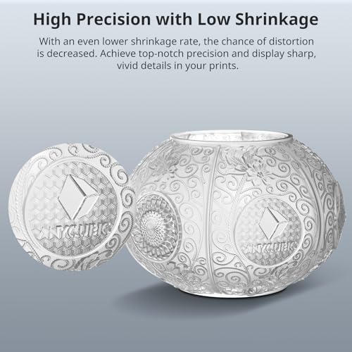 ANYCUBIC 3D Printer Resin Bundle  ABS Like Resin Pro 2 with Enhanced Strength and Toughness  Performance far Superior to ABS Like Resin  Low Odor  Clear Clear  2kg