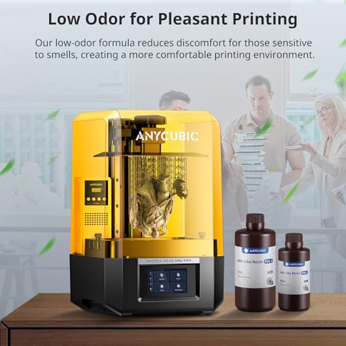 ANYCUBIC 3D Printer Resin Bundle  ABS Like Resin Pro 2 with Enhanced Strength and Toughness  Performance far Superior to ABS Like Resin  Low Odor  Clear Clear  2kg