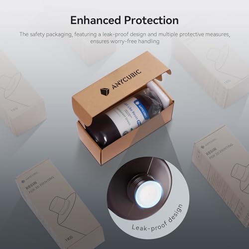 ANYCUBIC ABS Like Resin Pro 2  3D Printer Resin with Enhanced Strength and Toughness  High Precision and Minimal Shrinkage  Wide Compatibility for All LCD 3D Printers  Grey White  2kg 