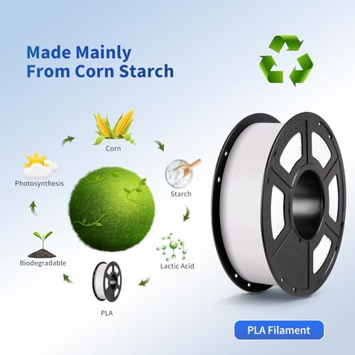 ANYCUBIC PLA Filament 1 75mm Bundle  3D Printing PLA Filament 1 75mm Dimensional Accuracy  /  0 02mm  1KG Reusable Spool  2 2 lbs   4KG Black   White   Texture Grey   Clear