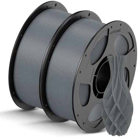 ANYCUBIC PLA Filament 1 75mm Bundle  3D Printing PLA Filament 1 75mm Dimensional Accuracy  /  0 02mm  1KG Reusable Spool  2 2 lbs   4KG Black   White   Texture Grey   Clear