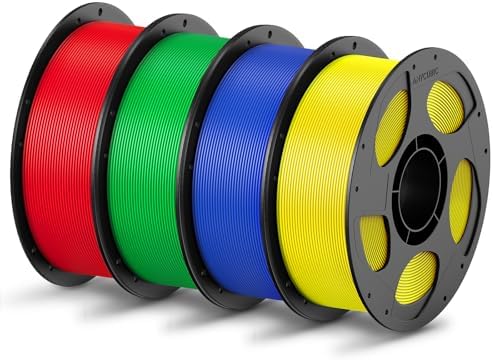 ANYCUBIC PLA Filament 1 75mm Bundle  3D Printing PLA Filament 1 75mm Dimensional Accuracy  /  0 02mm  1KG Reusable Spool  2 2 lbs   4KG Black   White   Texture Grey   Clear