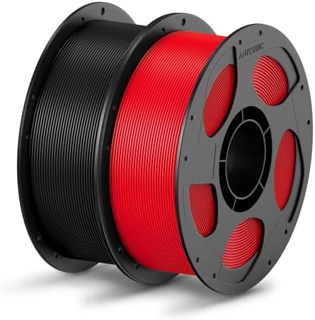 ANYCUBIC PLA Filament 1 75mm Bundle  3D Printing PLA Filament 1 75mm Dimensional Accuracy  /  0 02mm  1KG Reusable Spool  2 2 lbs   4KG Black   White   Texture Grey   Clear