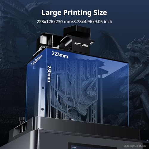 ANYCUBIC Photon Mono M7 Resin 3D Printer, 10.1 inch 14K HD Screen with COB LighTurbo 3.0 System, 150mm/h Fast Printing, Intelligent 3D Resin Printer, Build Volume of 8.77''x4.96''x9.05''