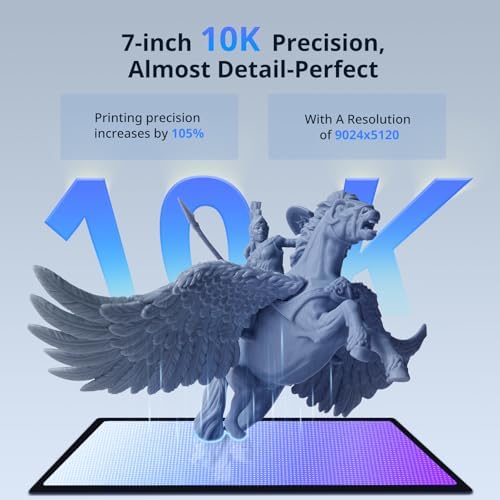 ANYCUBIC Photon Mono 4 Ultra 10K Resin 3D Printer  7 HD Mono Screen and COB Light Source  120mm/h Fast Printing  Intelligent Detection  6 04x3 42x 6 49 Printing Size