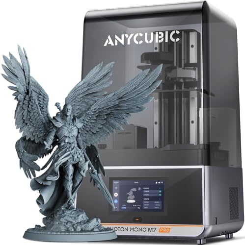 ANYCUBIC Photon Mono M7 PRO 14K Resin 3D Printer  170mm/h Fast Printing  10 1 Mono LCD with COB LighTurbo 3 0 Source  Dynamic Heating Function  Build Volume 8 77x4 96x9 05