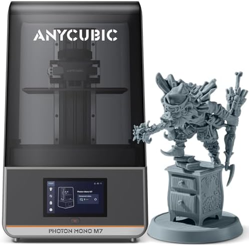 ANYCUBIC Photon Mono M7 PRO 14K Resin 3D Printer  170mm/h Fast Printing  10 1 Mono LCD with COB LighTurbo 3 0 Source  Dynamic Heating Function  Build Volume 8 77x4 96x9 05