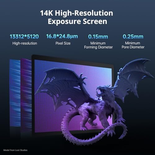 ANYCUBIC Photon Mono M7 PRO 14K Resin 3D Printer  170mm/h Fast Printing  10 1 Mono LCD with COB LighTurbo 3 0 Source  Dynamic Heating Function  Build Volume 8 77x4 96x9 05