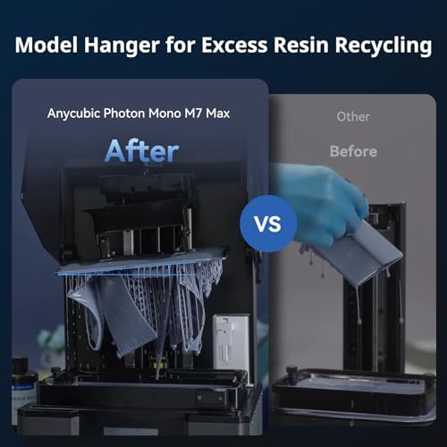 ANYCUBIC Photon Mono M7 PRO 14K Resin 3D Printer  170mm/h Fast Printing  10 1 Mono LCD with COB LighTurbo 3 0 Source  Dynamic Heating Function  Build Volume 8 77x4 96x9 05