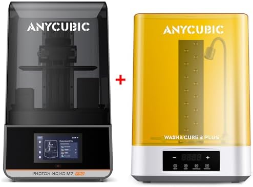 ANYCUBIC Photon Mono M7 Pro and Wash and Cure 3 Plus  Resin 3D Printer Bundle
