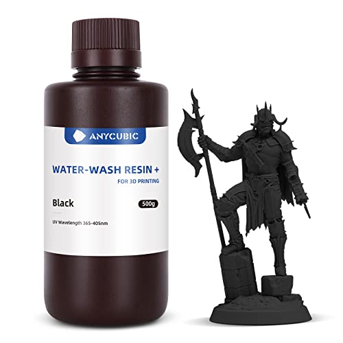 ANYCUBIC Upgraded Water Washable 3D Printer Resin 2 0  405nm High Precision 3D Resin  Low Shrinkage Photopolymer Resin for 4K/8K/12K Capable LCD DLP Resin 3D Printer Printing  Grey  1000g