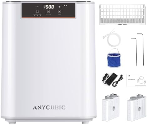 ANYCUBIC Wash & Cure Plus 3 0  Large Size Mono M5s LCD MSLA SLA 3D Printer  Powerful Curing Light  Improved IPA Usage  Cleaning Volume 8 97x5 03x10 23