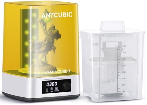ANYCUBIC Wash & Cure Plus 3 0  Large Size Mono M5s LCD MSLA SLA 3D Printer  Powerful Curing Light  Improved IPA Usage  Cleaning Volume 8 97x5 03x10 23