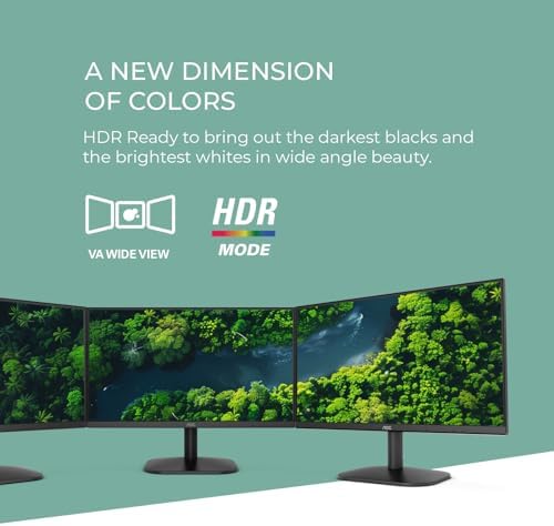 AOC 24B35H3 24 IPS Full HD  1920 x 1080  120Hz LED Monitor  Adaptive Sync  VGA & HDMI  Flicker Free  Low Blue Light  HDR Ready  VESA  Tilt Adjust  Eco Friendly